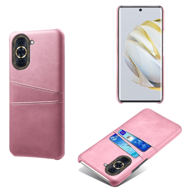For Huawei nova 10 Calf Texture Card Slots PC+PU Leather Phone Case