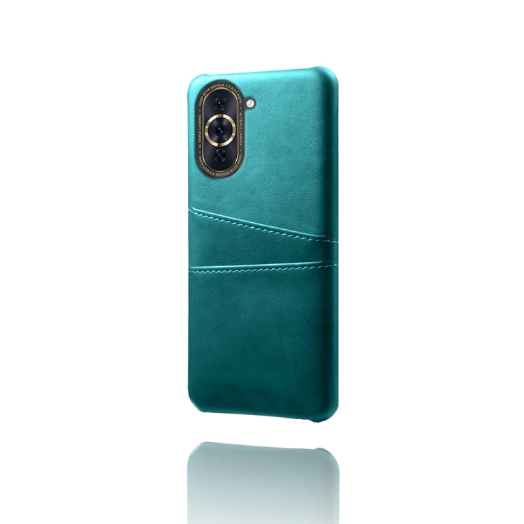 For Huawei nova 10 Calf Texture Card Slots PC+PU Leather Phone Case