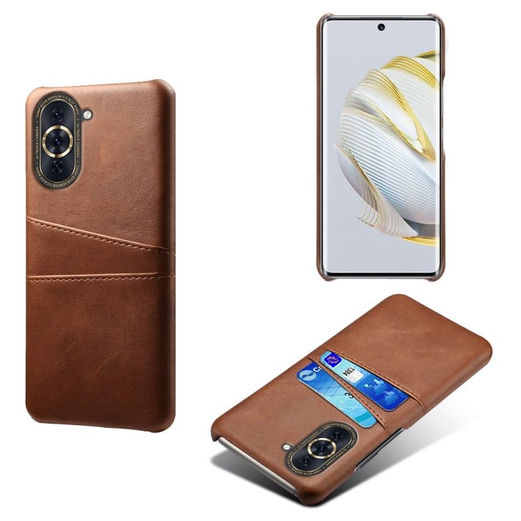 For Huawei nova 10 Calf Texture Card Slots PC+PU Leather Phone Case