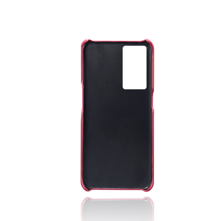For OPPO Reno8 Lite Calf Texture Card Slots PC+PU Leather Phone Case