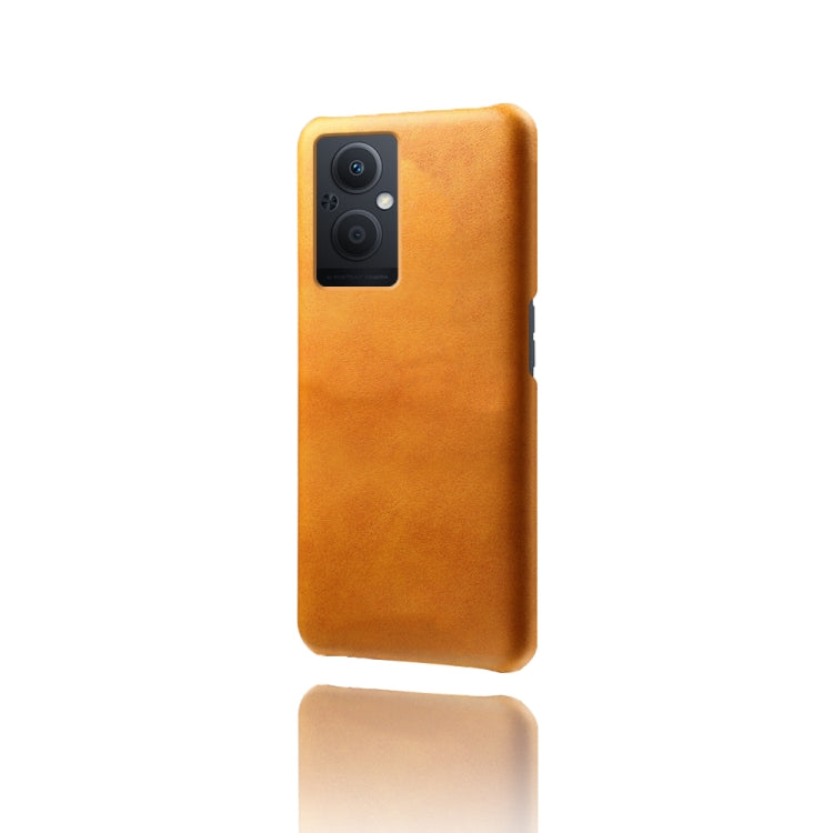 For OPPO Reno8 Lite Calf Texture PC + PU Phone Case