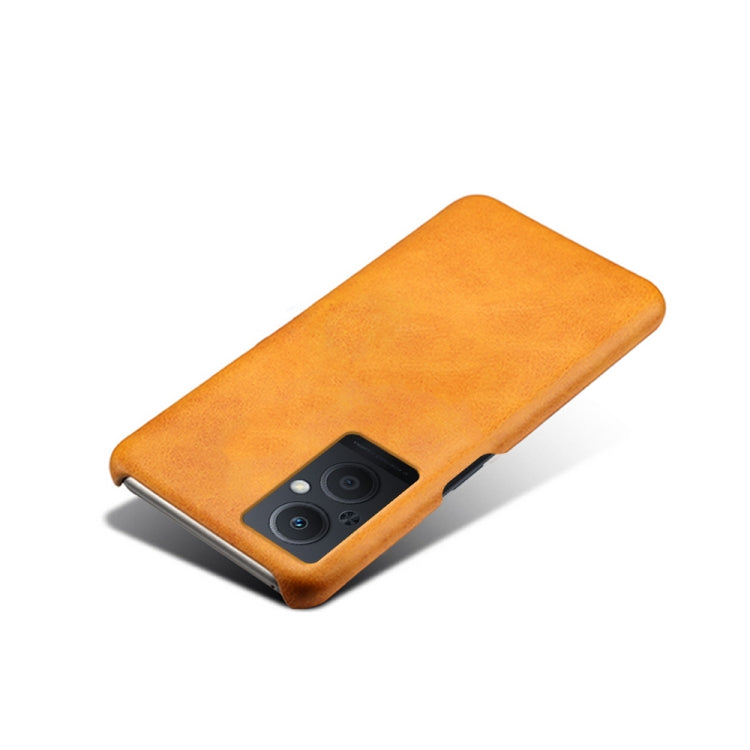 For OPPO Reno8 Lite Calf Texture PC + PU Phone Case