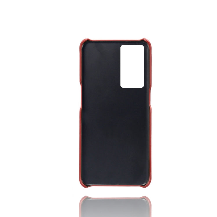 For OPPO Reno8 Lite Calf Texture PC + PU Phone Case