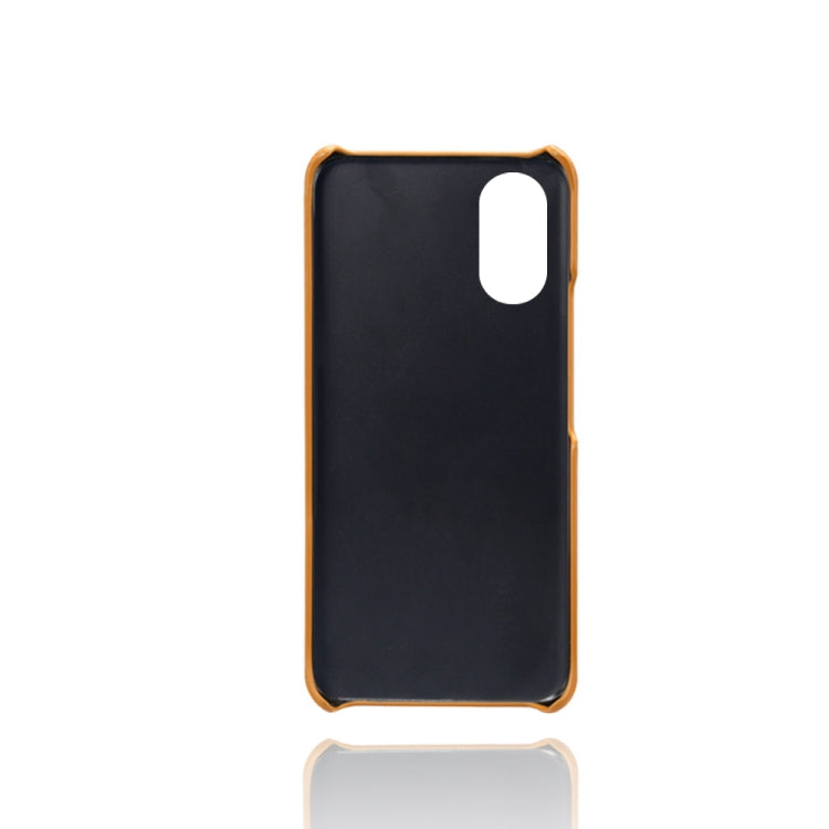 For Xiaomi Poco M4 5G Calf Texture PC + PU Phone Case