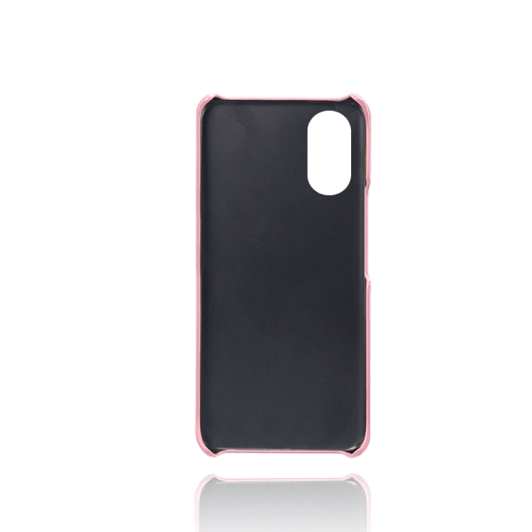 For Xiaomi Poco M4 5G Calf Texture PC + PU Phone Case