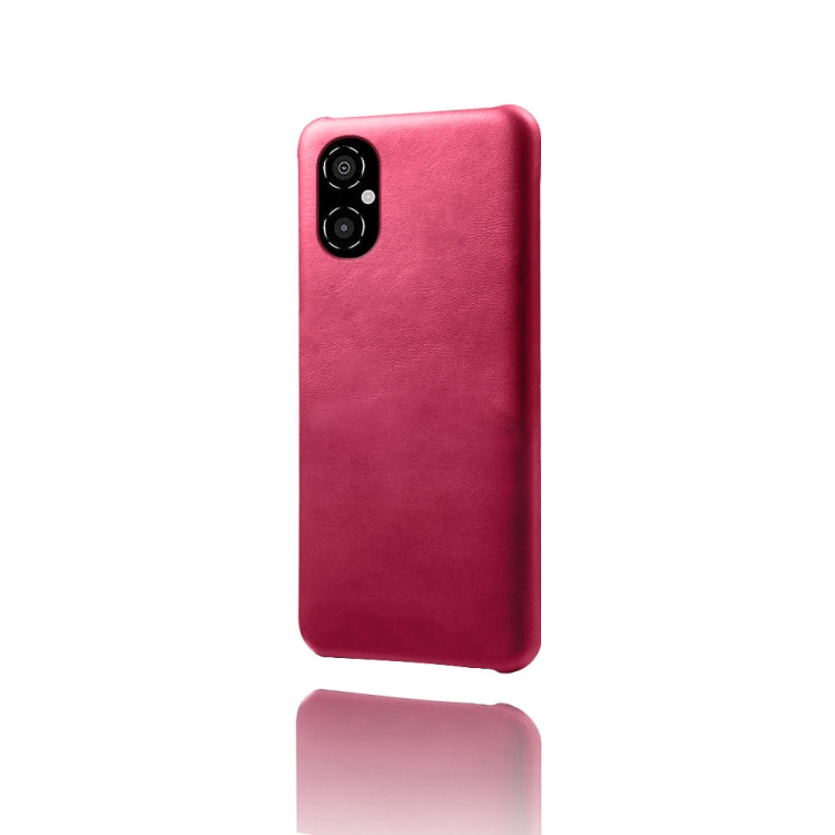 For Xiaomi Poco M4 5G Calf Texture PC + PU Phone Case
