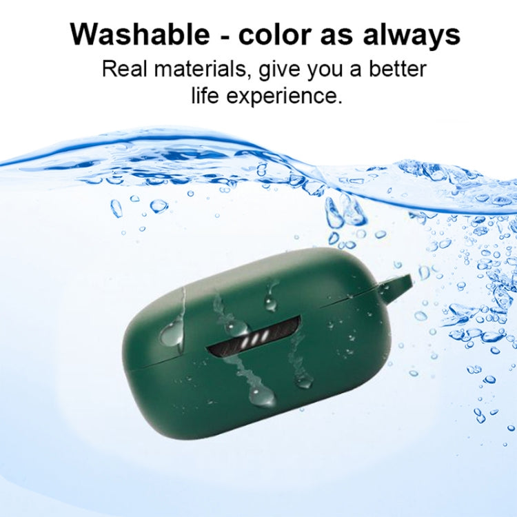 Silicone Bluetooth Earphone Case with Carabiner For JBL Live Pro 2