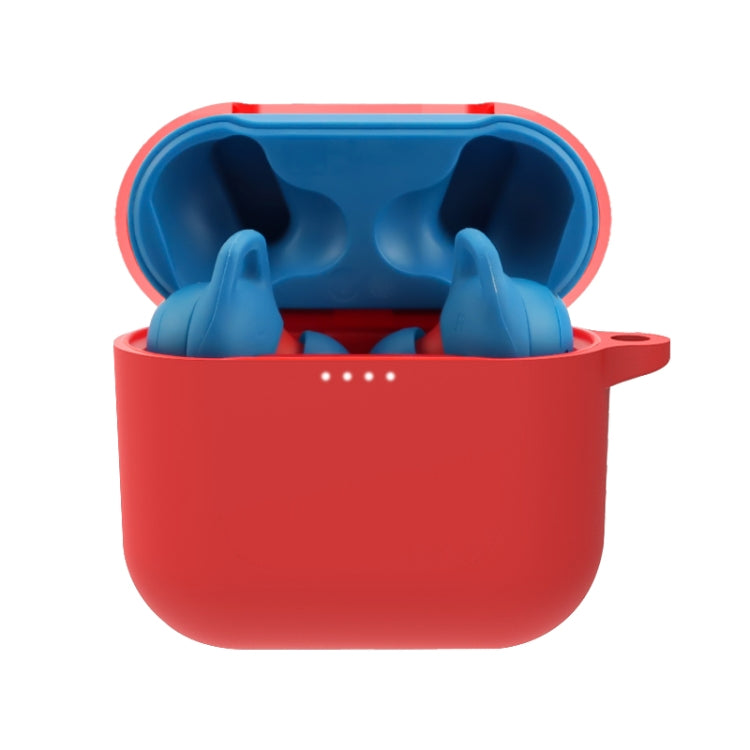 Pure Color Bluetooth Earphone Silicone Protective Case with Carabiner For Skullcandy Indy Evo