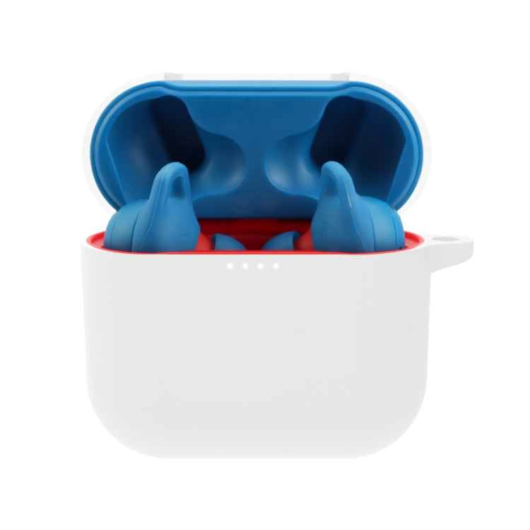 Pure Color Bluetooth Earphone Silicone Protective Case with Carabiner For Skullcandy Indy Evo