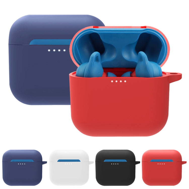 Pure Color Bluetooth Earphone Silicone Protective Case with Carabiner For Skullcandy Indy Evo