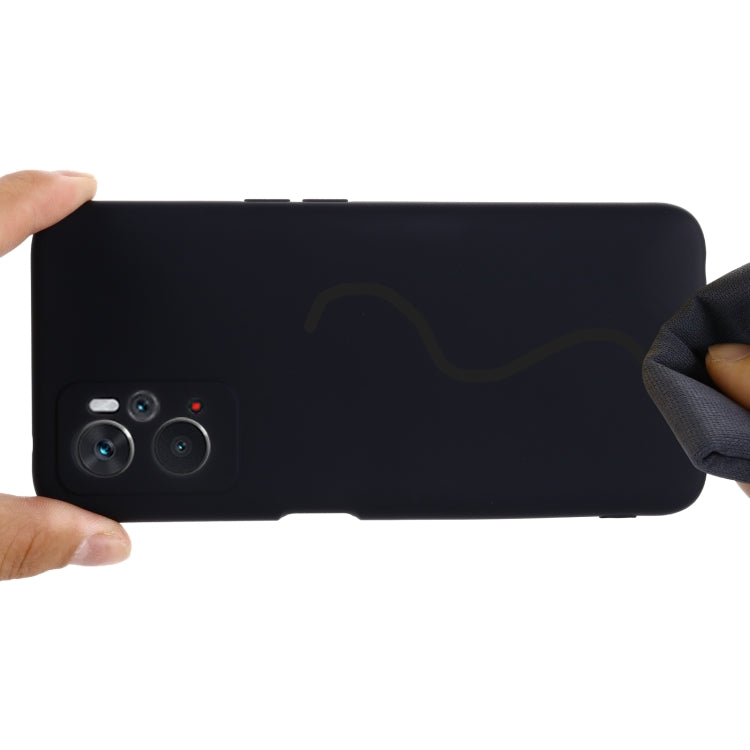 For OPPO K10 4G Pure Color Liquid Silicone Shockproof Full Coverage Phone Case