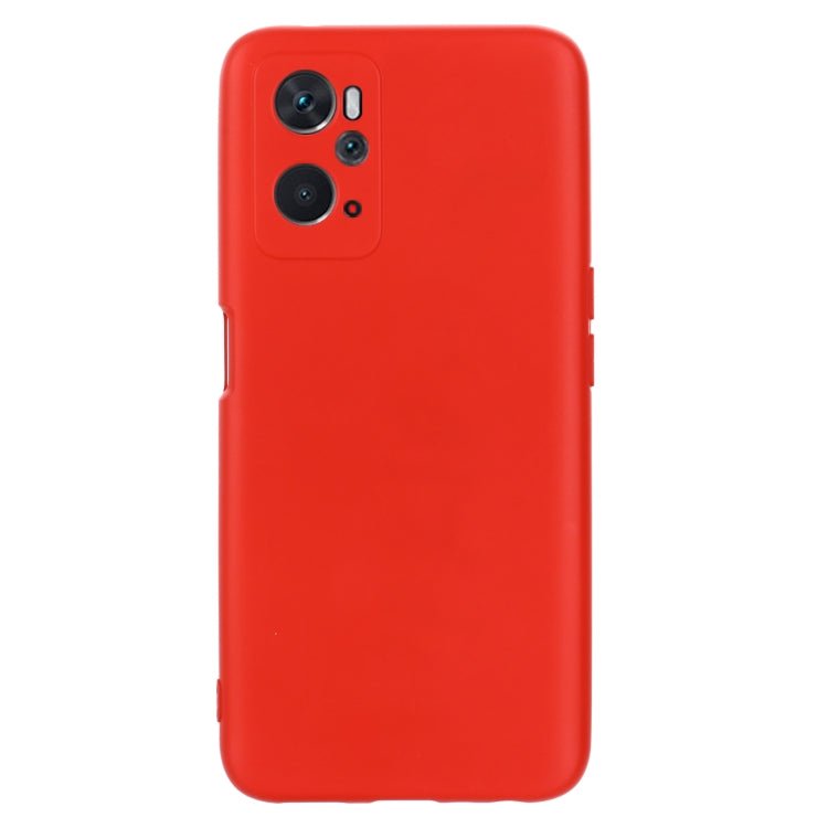 For OPPO K10 4G Pure Color Liquid Silicone Shockproof Full Coverage Phone Case