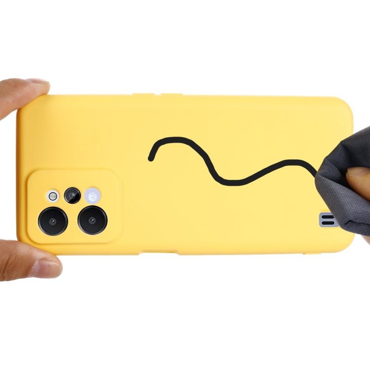 For Realme C31 4G Pure Color Liquid Silicone Shockproof Full Coverage Phone Case