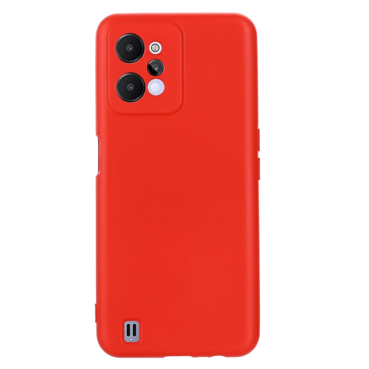 For Realme C31 4G Pure Color Liquid Silicone Shockproof Full Coverage Phone Case
