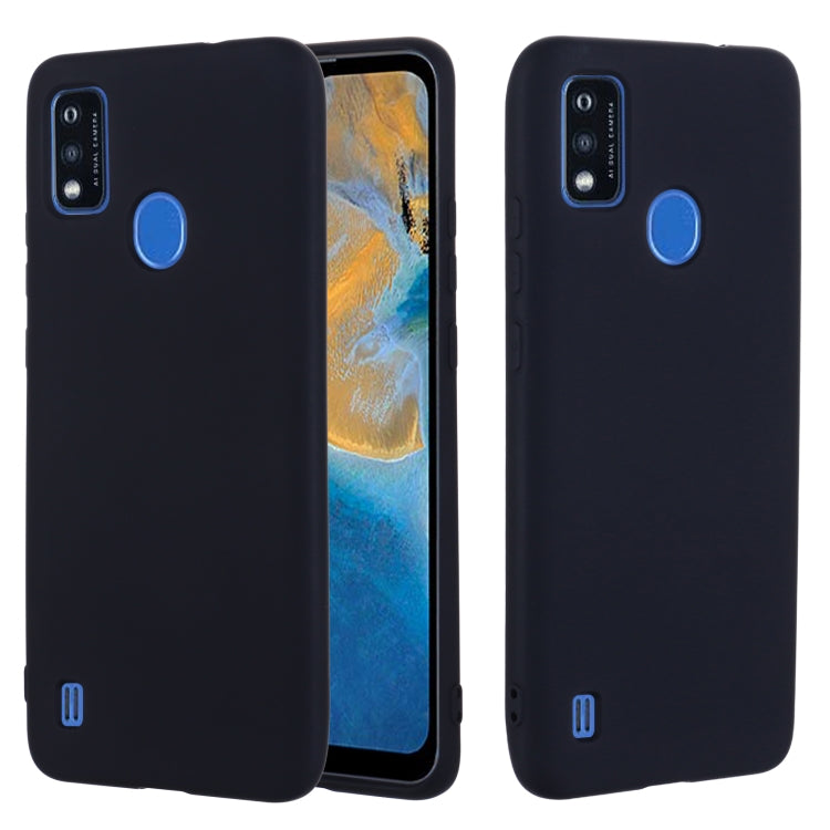 For ZTE Blade A51 2021 Pure Color Liquid Silicone Shockproof Full Coverage Phone Case