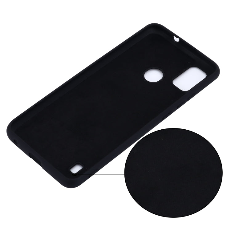 For ZTE Blade A51 2021 Pure Color Liquid Silicone Shockproof Full Coverage Phone Case