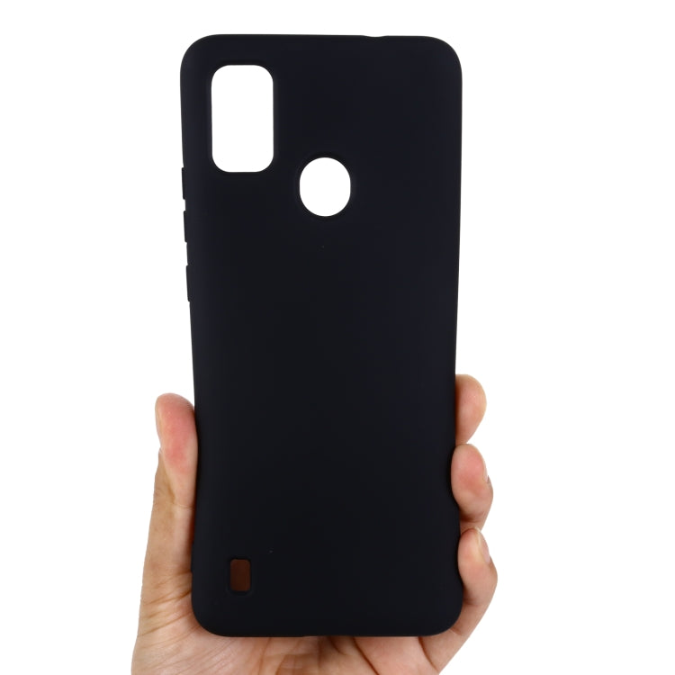 For ZTE Blade A51 2021 Pure Color Liquid Silicone Shockproof Full Coverage Phone Case