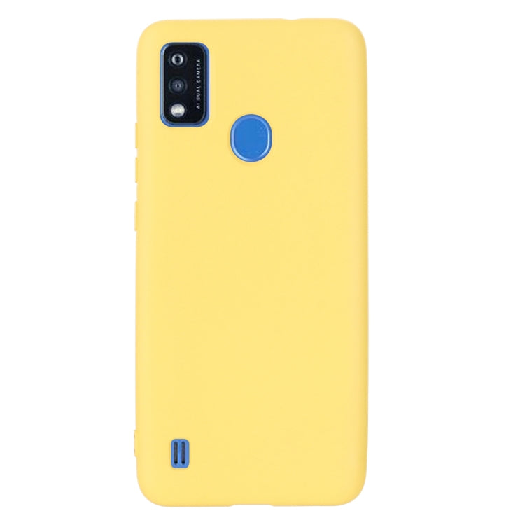 For ZTE Blade A51 2021 Pure Color Liquid Silicone Shockproof Full Coverage Phone Case