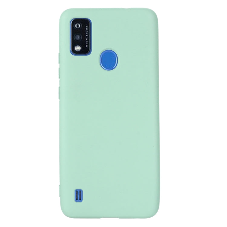 For ZTE Blade A51 2021 Pure Color Liquid Silicone Shockproof Full Coverage Phone Case