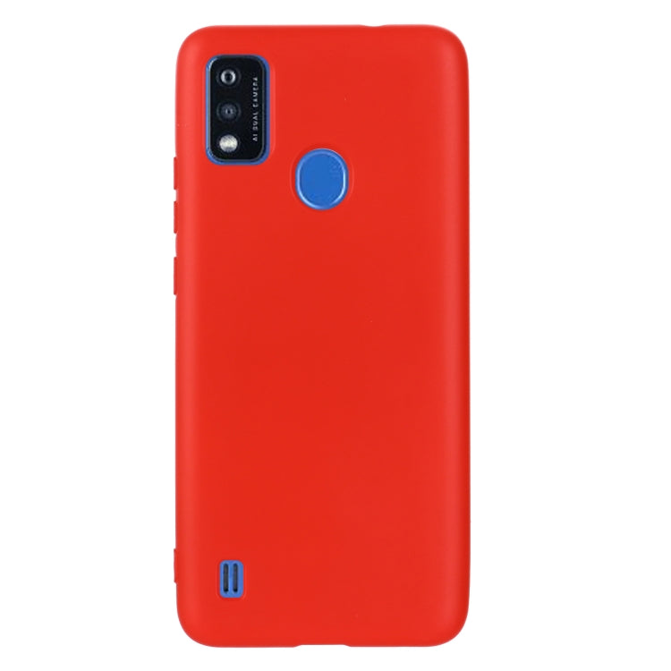 For ZTE Blade A51 2021 Pure Color Liquid Silicone Shockproof Full Coverage Phone Case