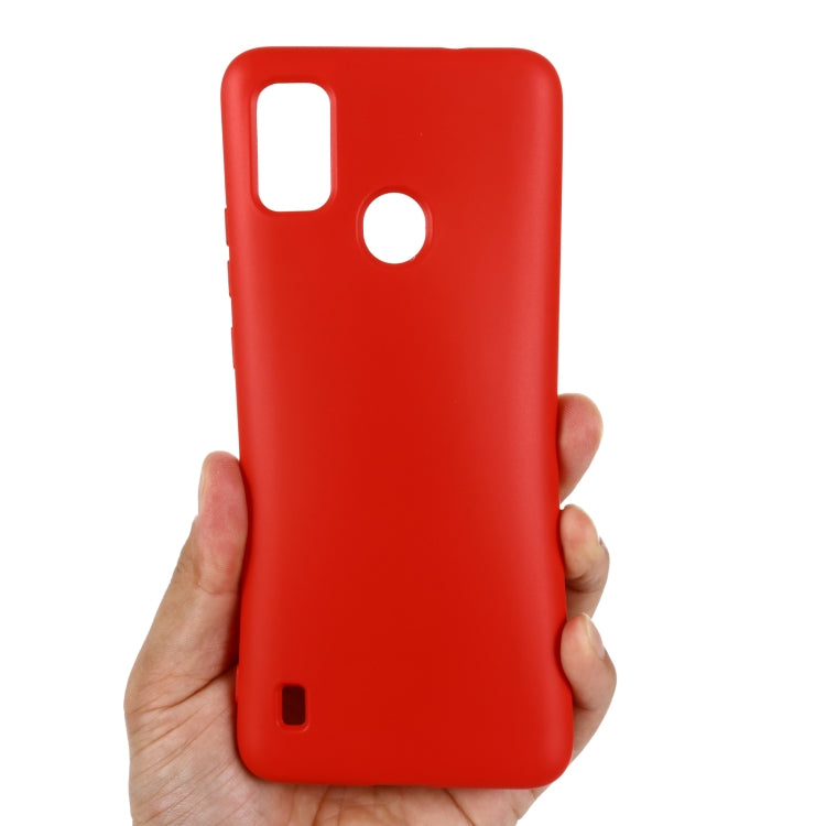 For ZTE Blade A51 2021 Pure Color Liquid Silicone Shockproof Full Coverage Phone Case