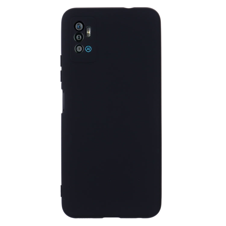 For ZTE Blade A71 2021 Pure Color Liquid Silicone Shockproof Full Coverage Phone Case