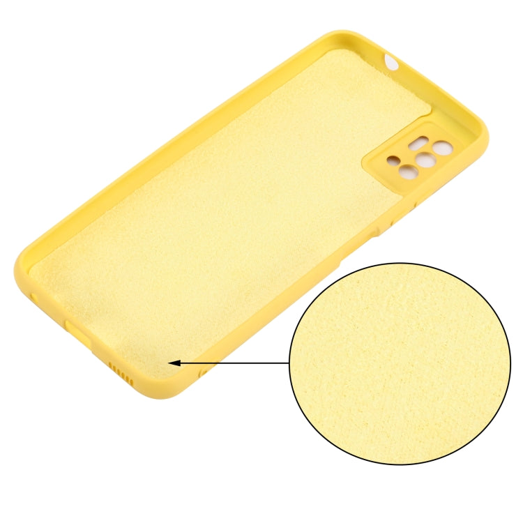 For ZTE Blade A71 2021 Pure Color Liquid Silicone Shockproof Full Coverage Phone Case