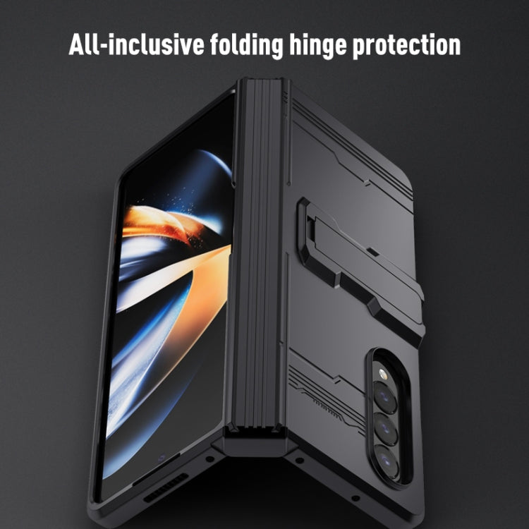 For Samsung Galaxy Z Fold4 King Kong All-round Anti-fall Phone Case with Holder