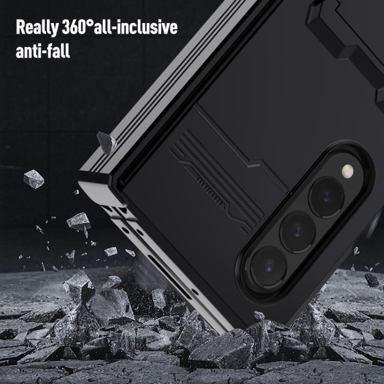 For Samsung Galaxy Z Fold4 King Kong All-round Anti-fall Phone Case with Holder