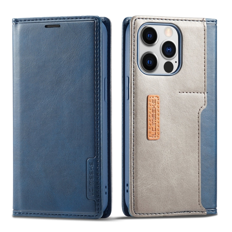 For iPhone 14 Pro LC.IMEEKE LC-001 Color Matching Frosted Leather Phone Case