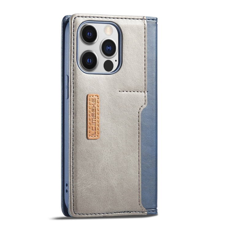 For iPhone 14 Pro LC.IMEEKE LC-001 Color Matching Frosted Leather Phone Case