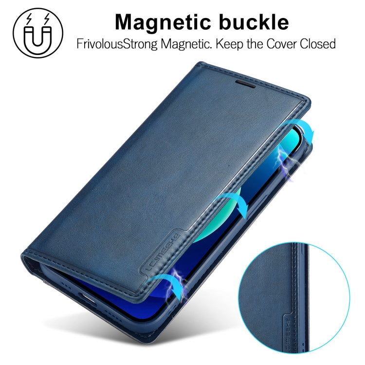 For iPhone 14 Pro LC.IMEEKE LC-001 Color Matching Frosted Leather Phone Case