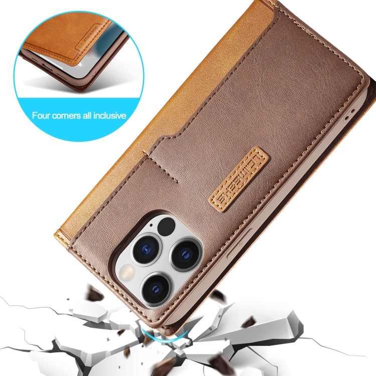 For iPhone 14 Pro Max LC.IMEEKE LC-001 Color Matching Frosted Leather Phone Case