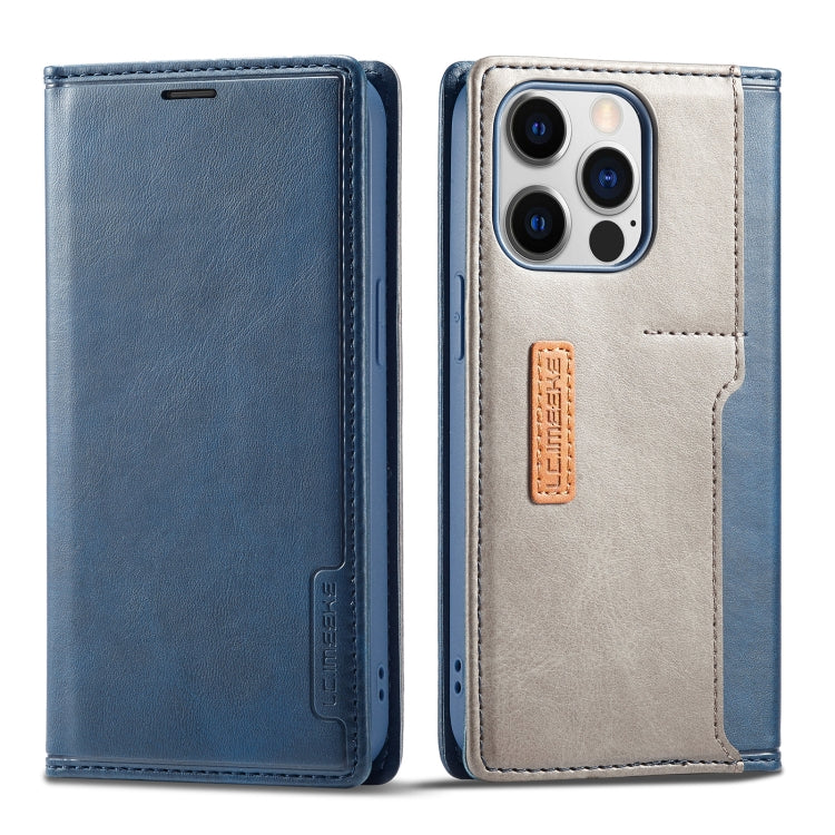 For iPhone 14 Pro Max LC.IMEEKE LC-001 Color Matching Frosted Leather Phone Case