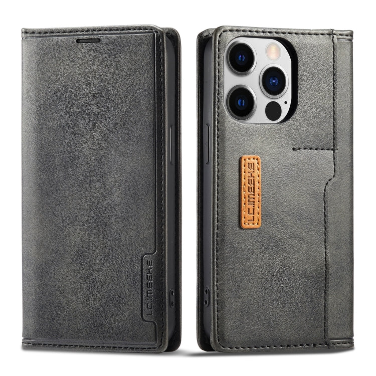 For iPhone 14 Pro Max LC.IMEEKE LC-001 Color Matching Frosted Leather Phone Case