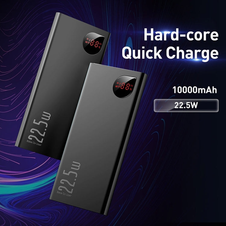 Baseus Adaman PPAD000001 10000mAh 22.5W Metal Digital Display Quick Charge Power Bank 2021 Editon(Black)
