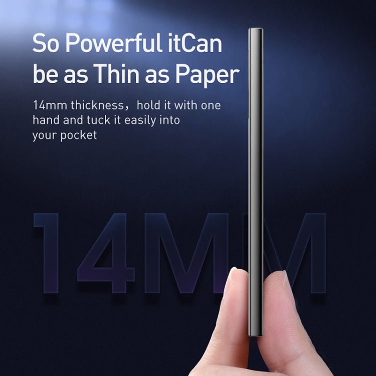 Baseus Adaman PPAD000001 10000mAh 22.5W Metal Digital Display Quick Charge Power Bank 2021 Editon(Black)