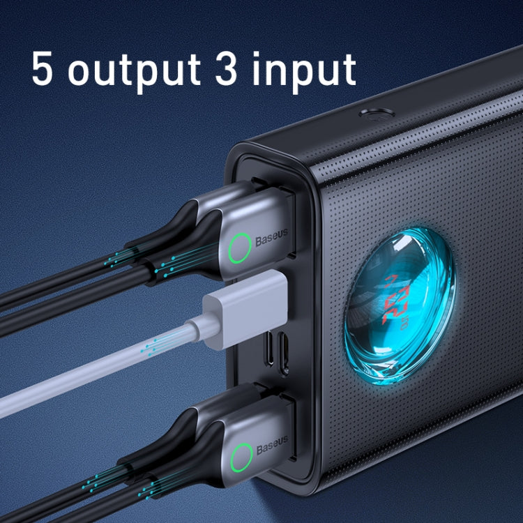 Baseus PPLG-A01 30000mAh 65W Amblight Digital Display Quick Charge Power Bank(Black)