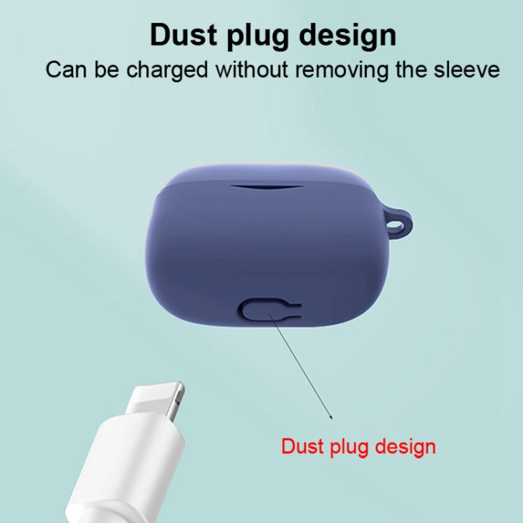Pure Color Bluetooth Earphone Silicone Case For SoundPEATS Air3 Pro