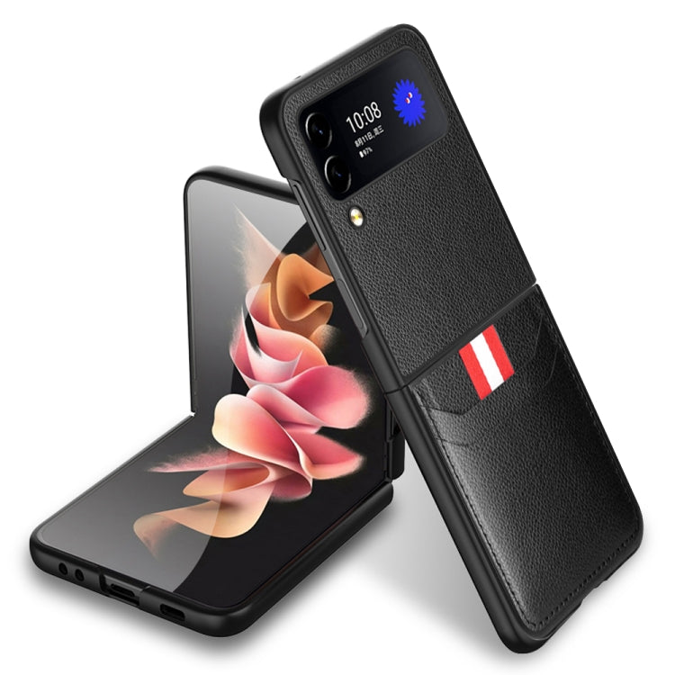 For Samsung Galaxy Z Flip4 5G GKK Litchi Texture Card Slot Phone Case
