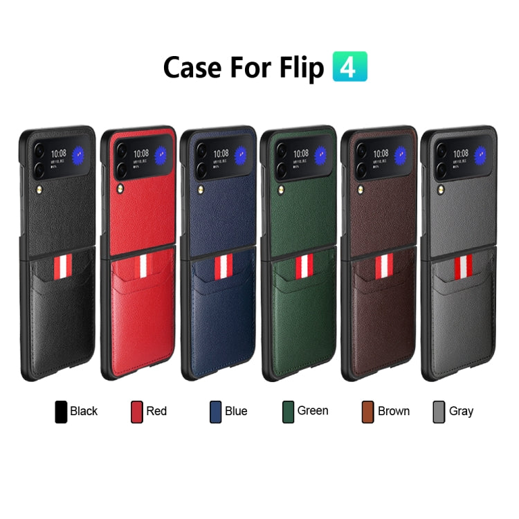 For Samsung Galaxy Z Flip4 5G GKK Litchi Texture Card Slot Phone Case