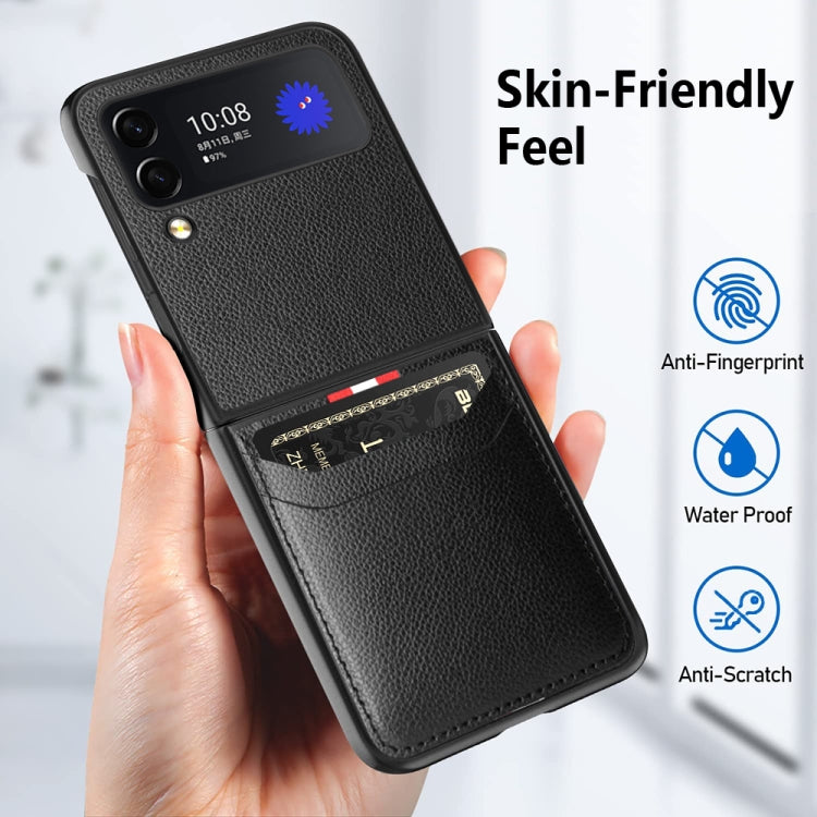 For Samsung Galaxy Z Flip4 5G GKK Litchi Texture Card Slot Phone Case
