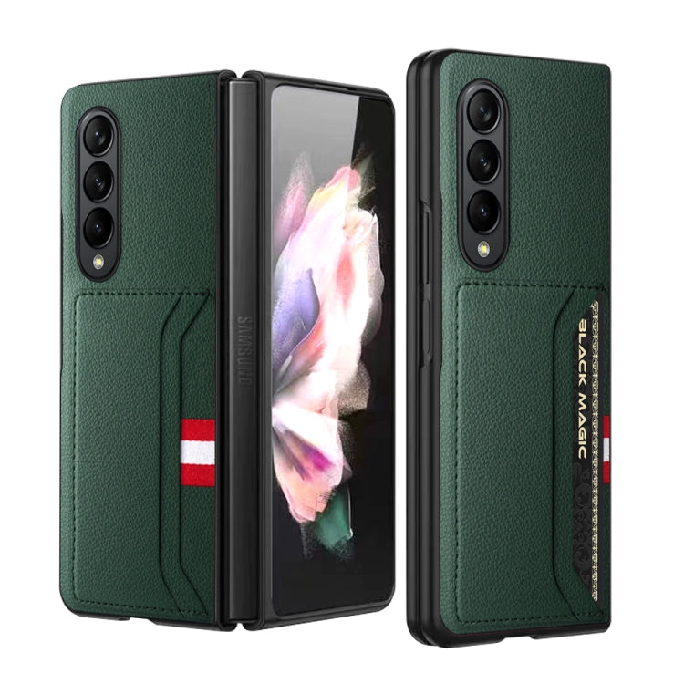 For Samsung Galaxy Z Fold4 5G GKK Litchi Texture Card Slot Phone Case