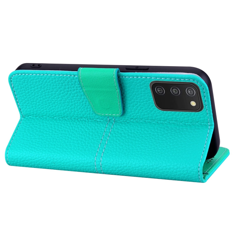 For Samsung Galaxy A03s 164mm EU Version Litchi RFID Leather Phone Case