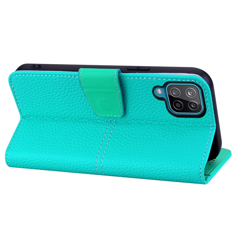 For Samsung Galaxy A12 Litchi RFID Leather Phone Case