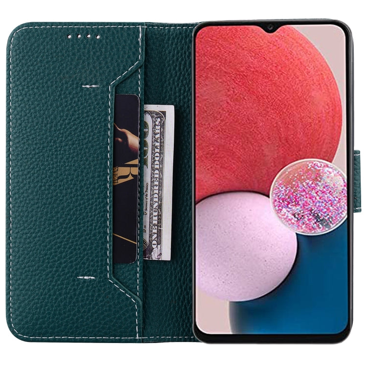 For Samsung Galaxy A13 5G / 4G Litchi RFID Leather Phone Case
