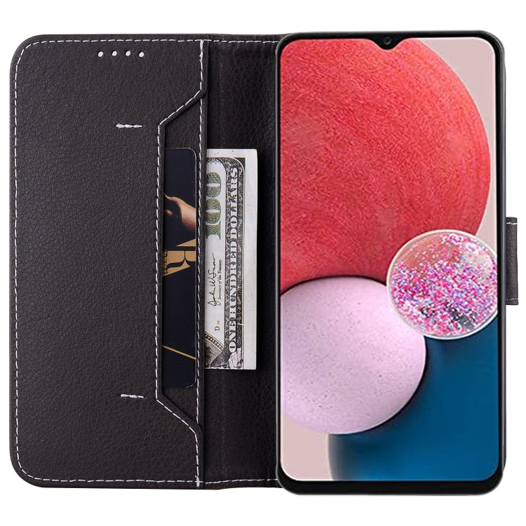 For Samsung Galaxy A13 5G / 4G Litchi RFID Leather Phone Case