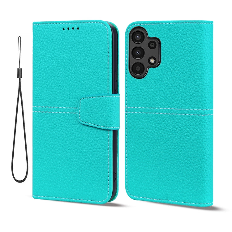 For Samsung Galaxy A13 5G / 4G Litchi RFID Leather Phone Case