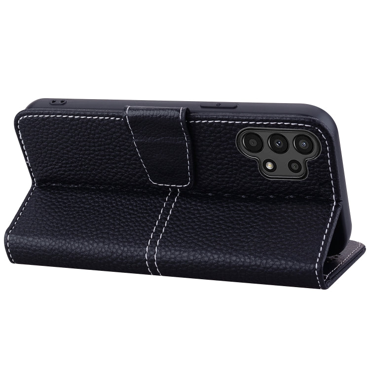 For Samsung Galaxy A13 5G / 4G Litchi RFID Leather Phone Case