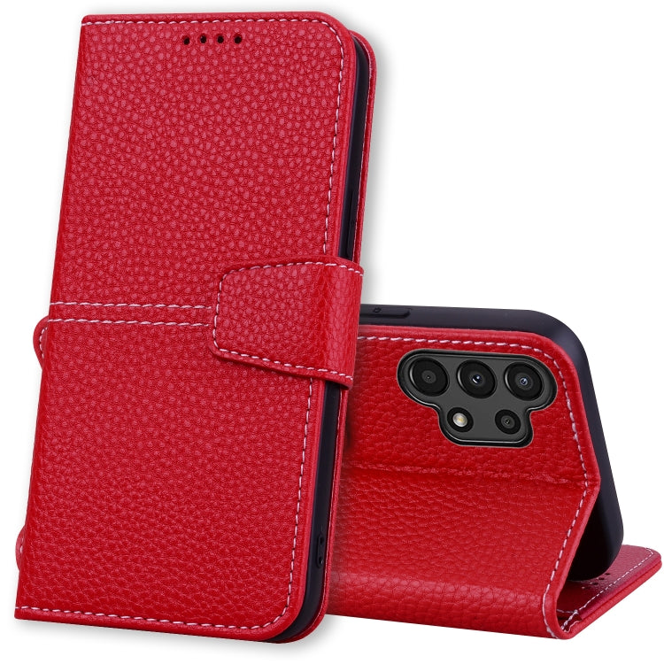 For Samsung Galaxy A13 5G / 4G Litchi RFID Leather Phone Case